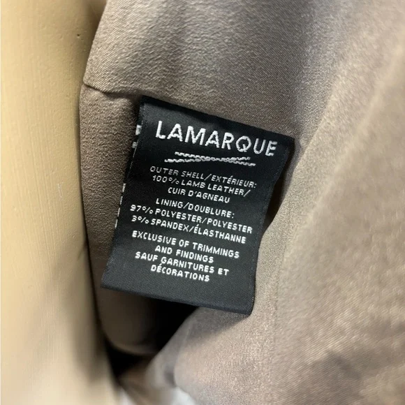LAMARQUEDonna Lambskin Leather Biker Jacket
